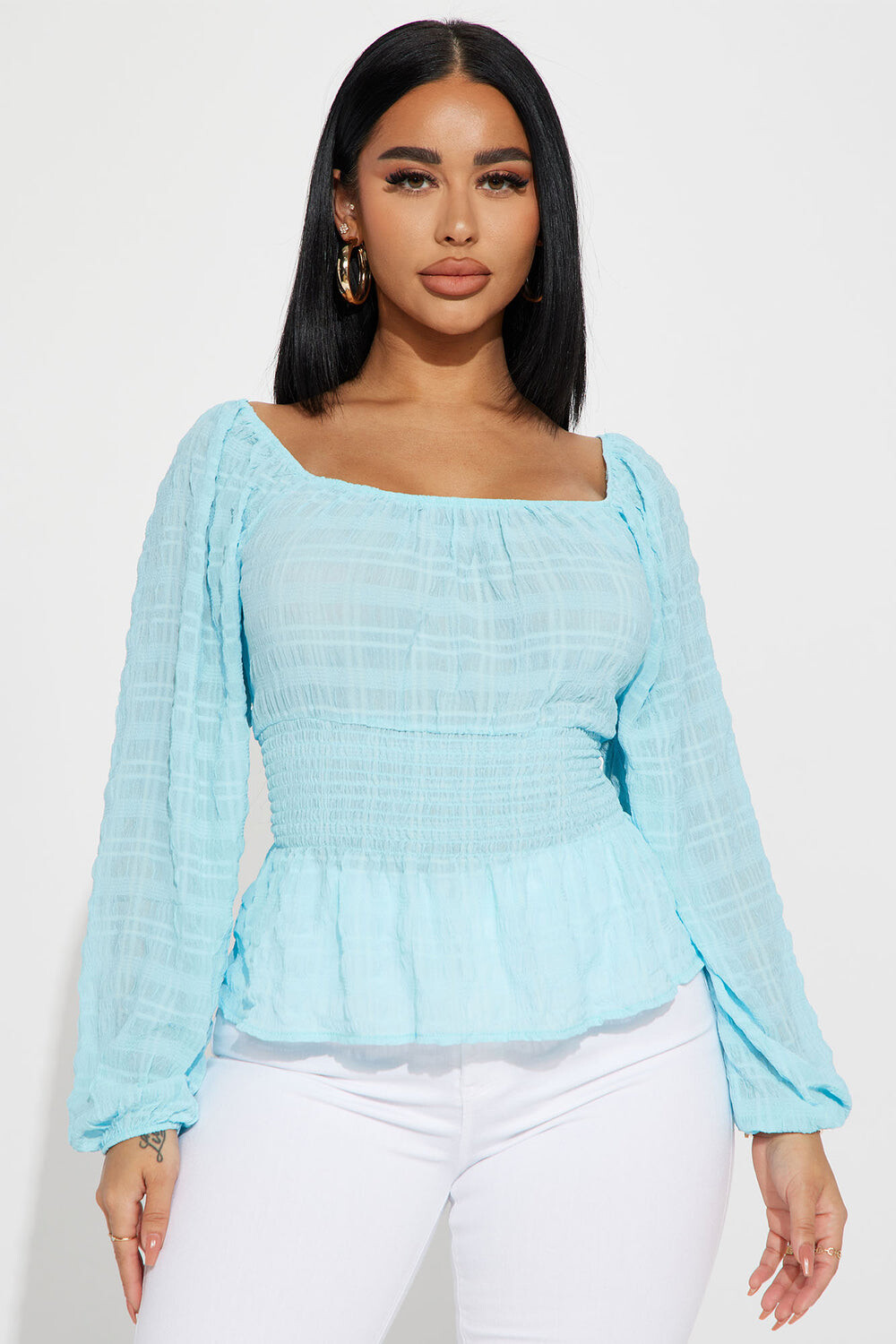 

Блузка Fashion Nova HMT53913H, синий