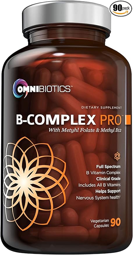 Комплекс витаминов группы B OmniBiotics, 90 капсул комплекс витаминов группы в lake avenue nutrition 90 капсул