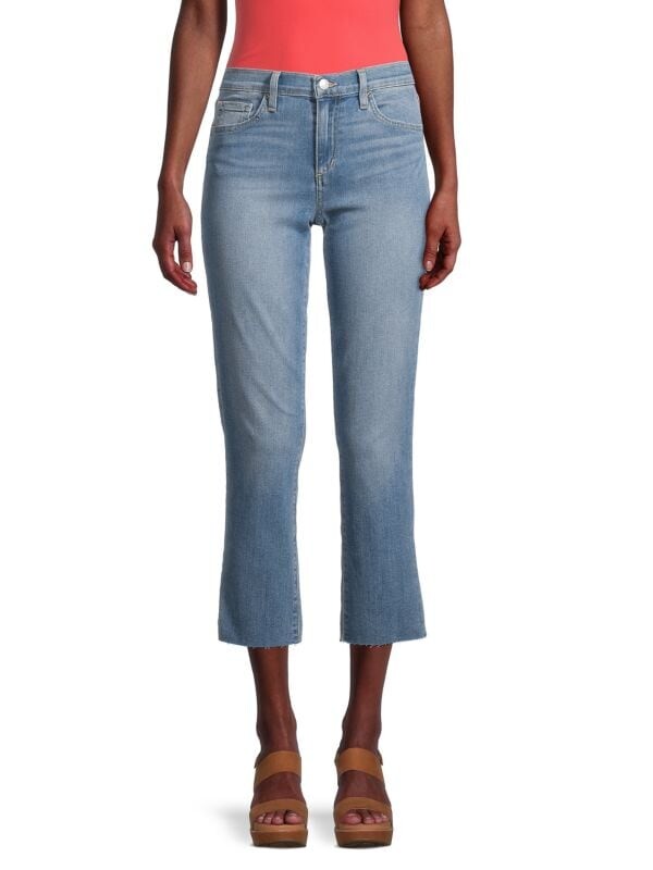 

Укороченные джинсы Joe's Jeans со средней посадкой, голубой