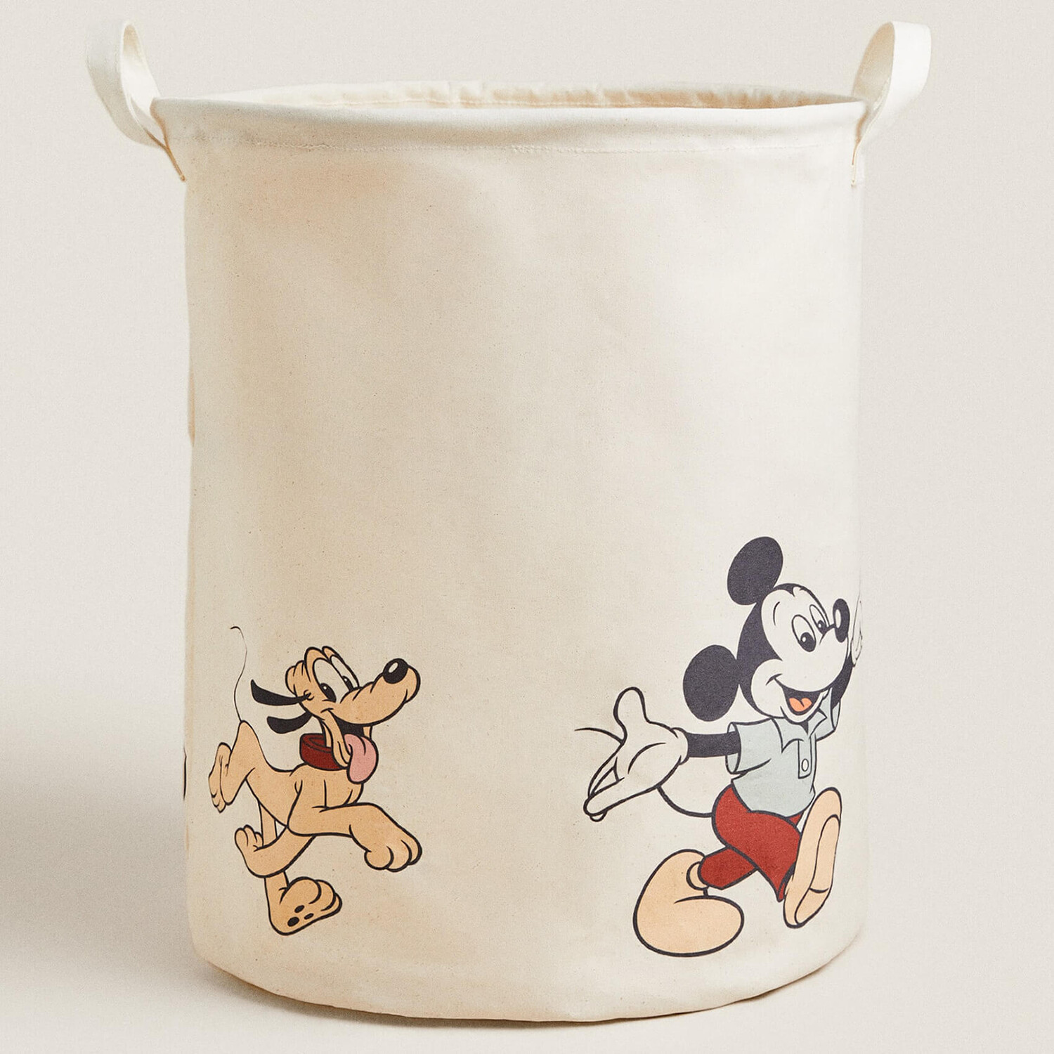 

Корзина Zara Home Mickey Mouse Disney Canvas Hampe, бежевый/мультиколор