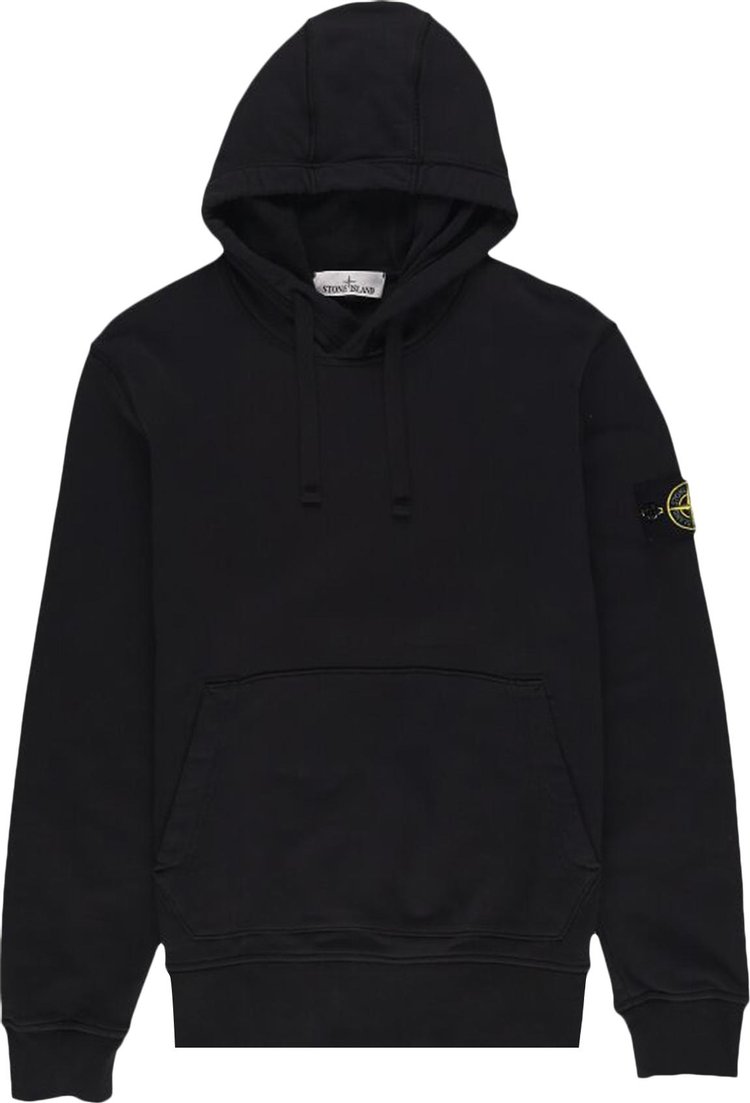 цена Толстовка Stone Island Hooded Sweatshirt 'Black', черный