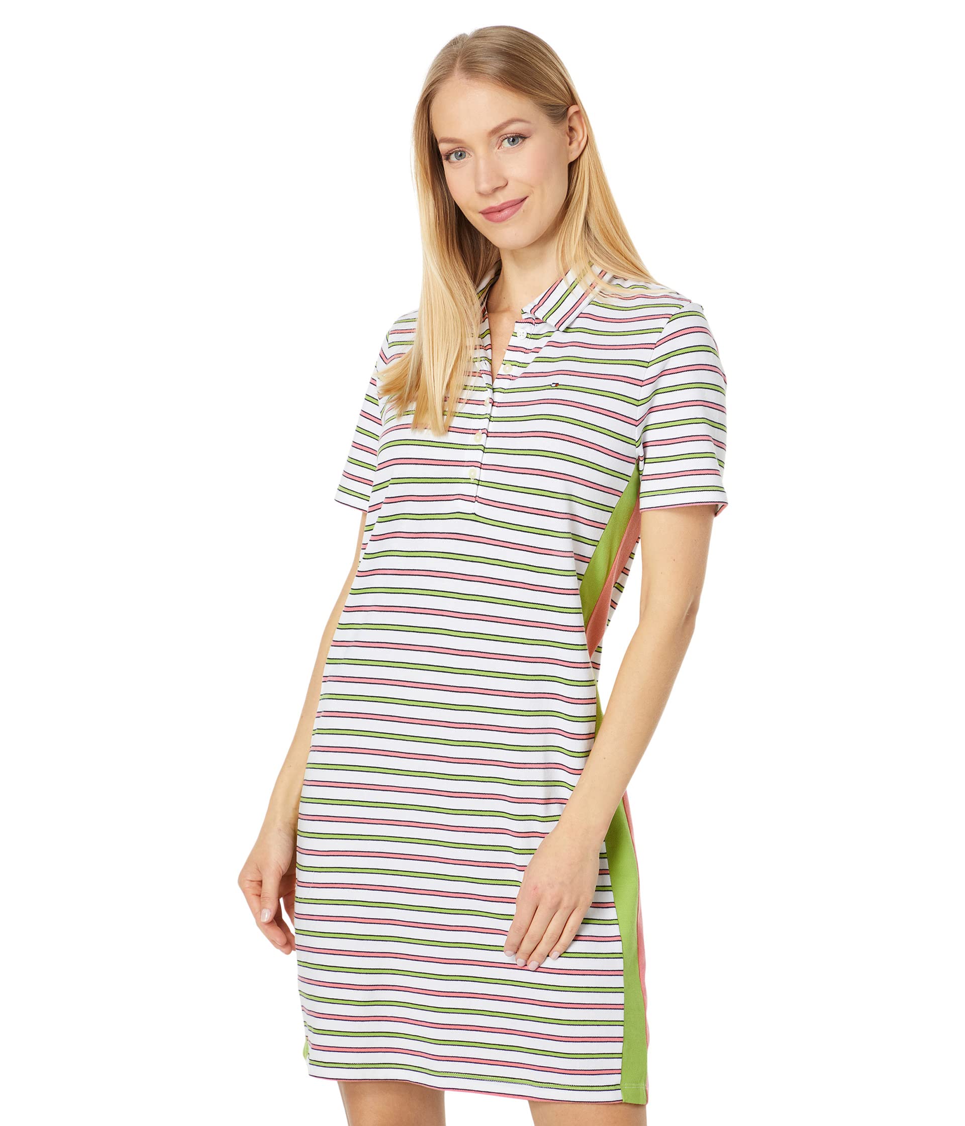 Платье Tommy Hilfiger, 1/4 Zip Polo Dress Stripe