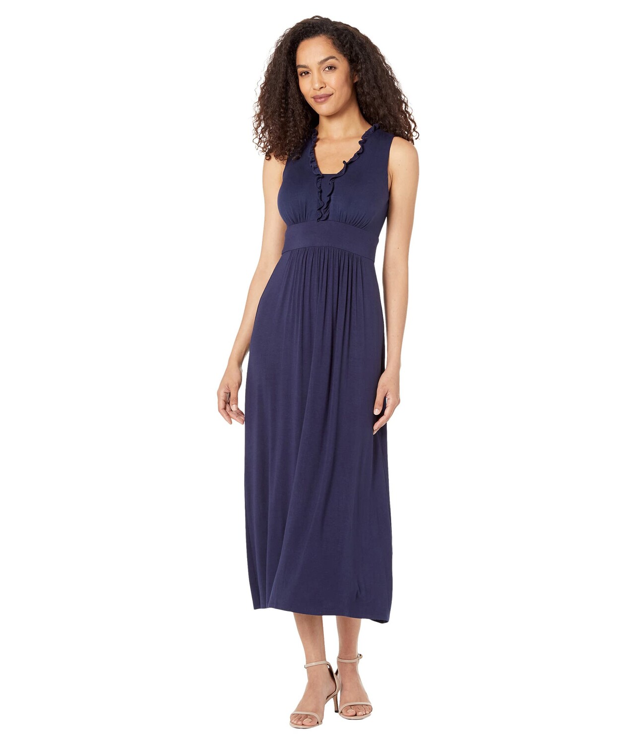 

Платье London Times, Ruffle Collar Halter Maxi