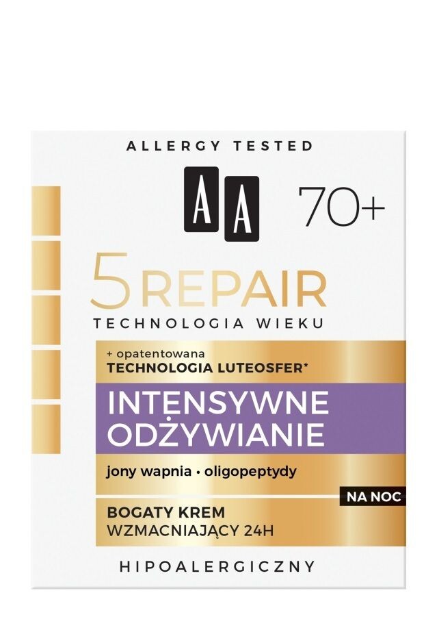 

AA Technologia Wieku 5Repair 70+ Intensywne Odżywianie крем для лица, 50 ml