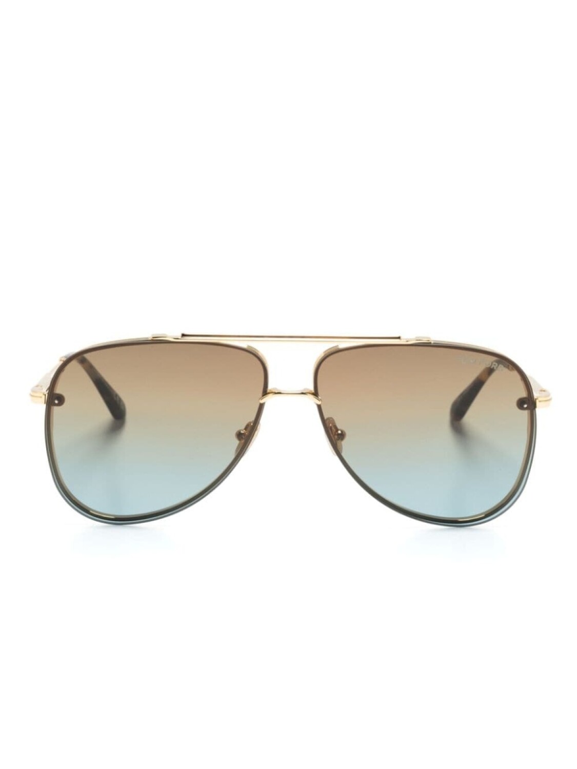 

Солнцезащитные очки-пилоты Leon TOM FORD Eyewear, золотистый