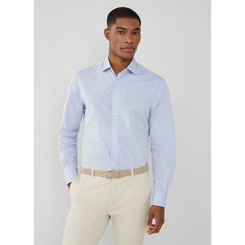 

Рубашка с длинным рукавом Hackett Luxe Poplin, синий