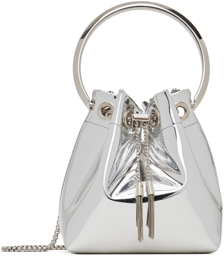 

Серебряная сумка Бон Бон Jimmy Choo