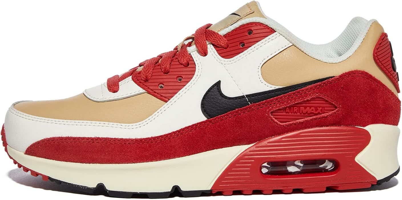 

Кроссовки Air Max 90 Nike, цвет Sesame/Black/Red Clay/Sail