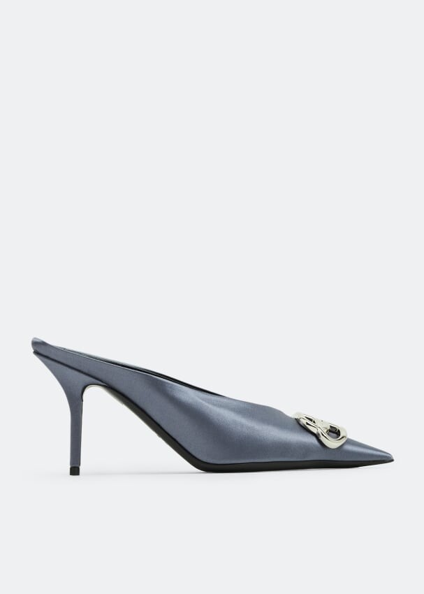 

Мюли Balenciaga BB Square Knife, серый