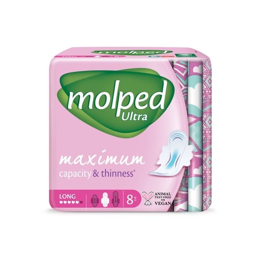 

Анатомические подушечки Ultra Long, 8 шт. Molped, inna