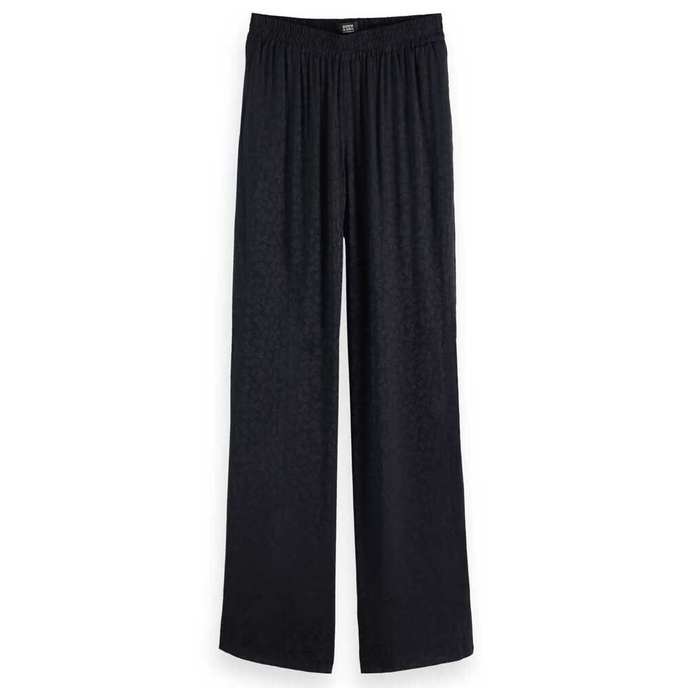

Брюки Scotch & Soda Gia Wide Leg Mid Waist, черный