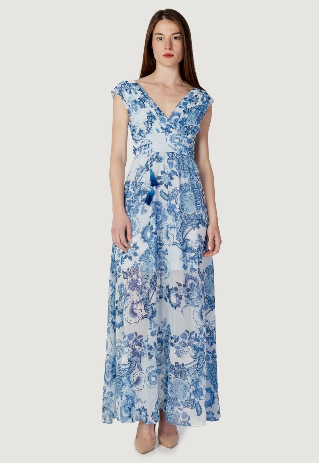 

Длинное платье Guess, синий