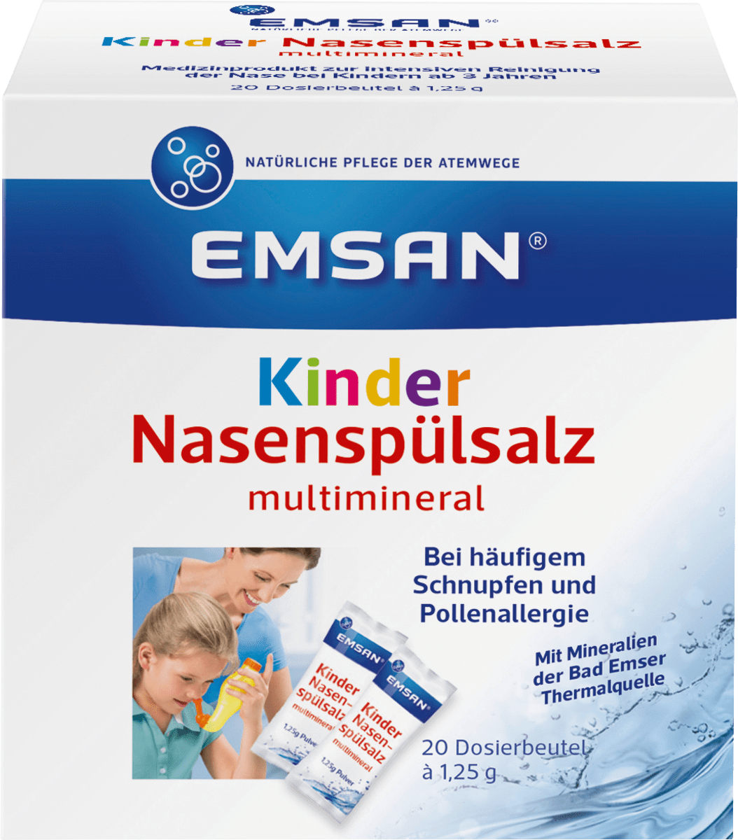 Детская соль для полоскания носа (20х1,25 г) пакетик 20 шт. Emsan вегетарианский стол