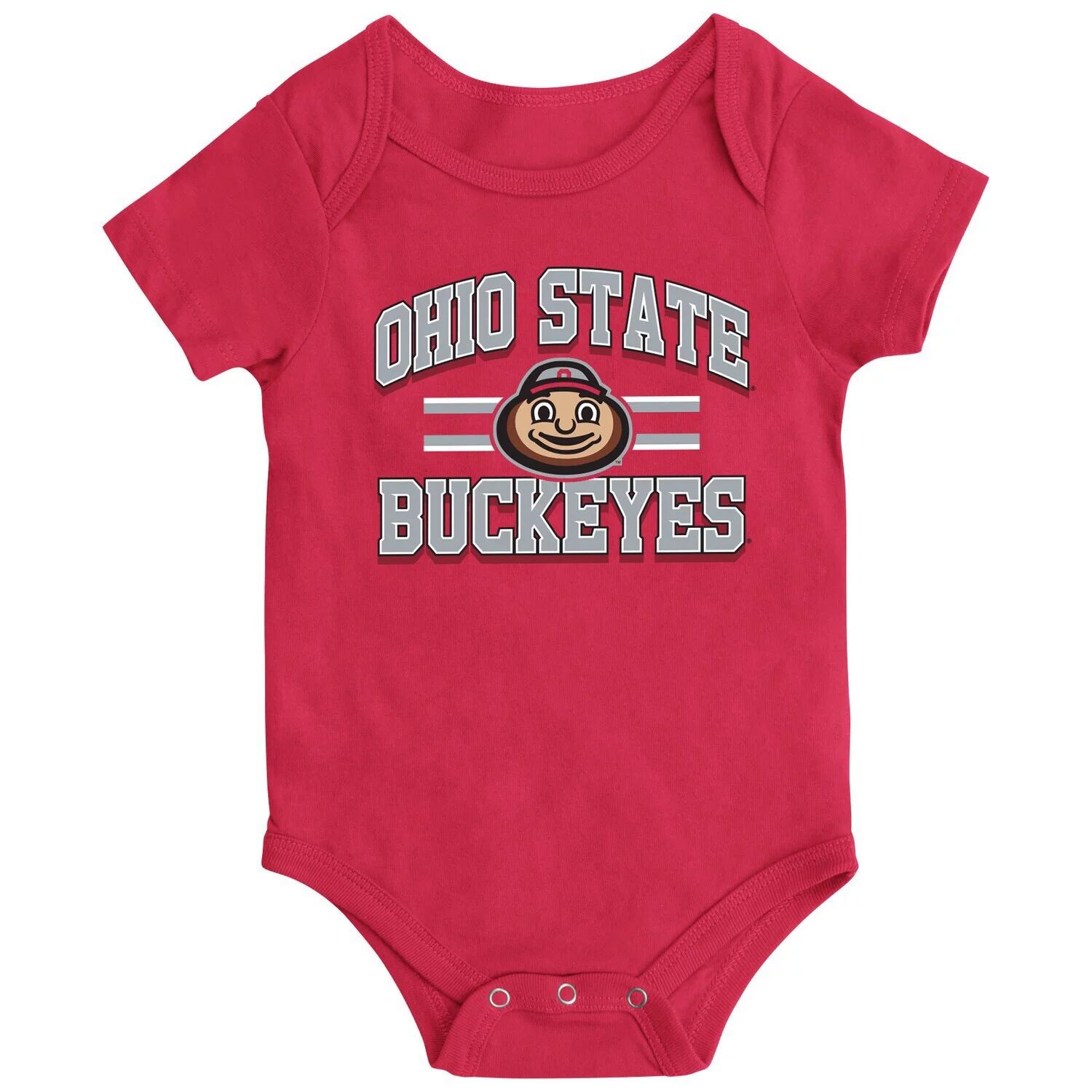 

Боди в полоску Colosseum Scarlet Ohio State Buckeyes для новорожденных и младенцев Colosseum
