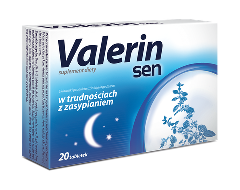 Valerin Sen успокаивающее и снотворное, 20 шт.