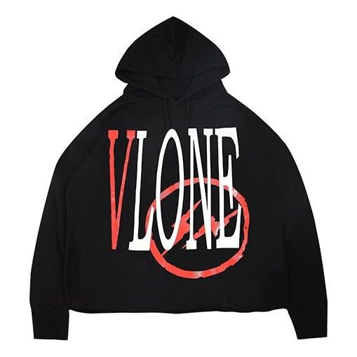 

Толстовка VLONE x Fragment Design Unisex Logo Sweatshirt Black/Red, черный