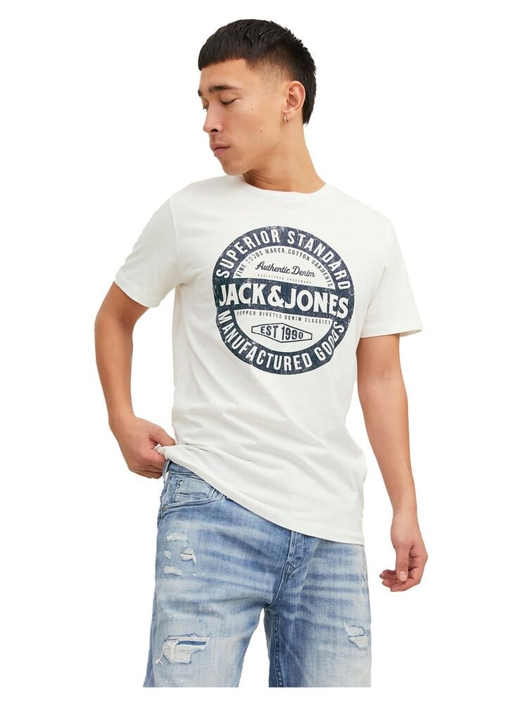 

Футболка Jack & Jones Jeans 23/24 Short Sleeve O Neck, белый