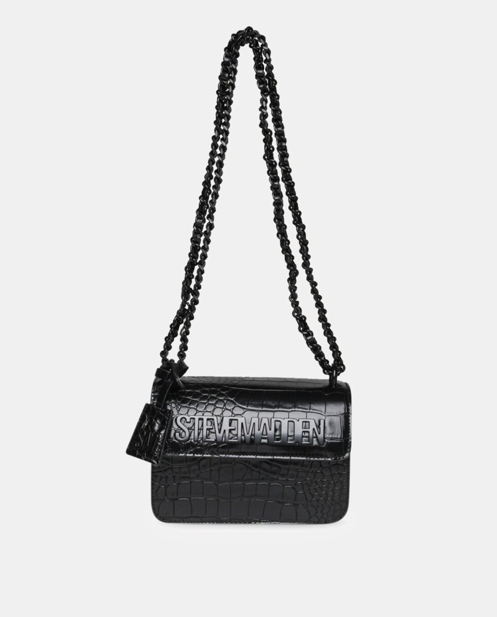

Маленькая черная сумка через плечо Bbet-C с гравировкой кокоса Steve Madden, черный