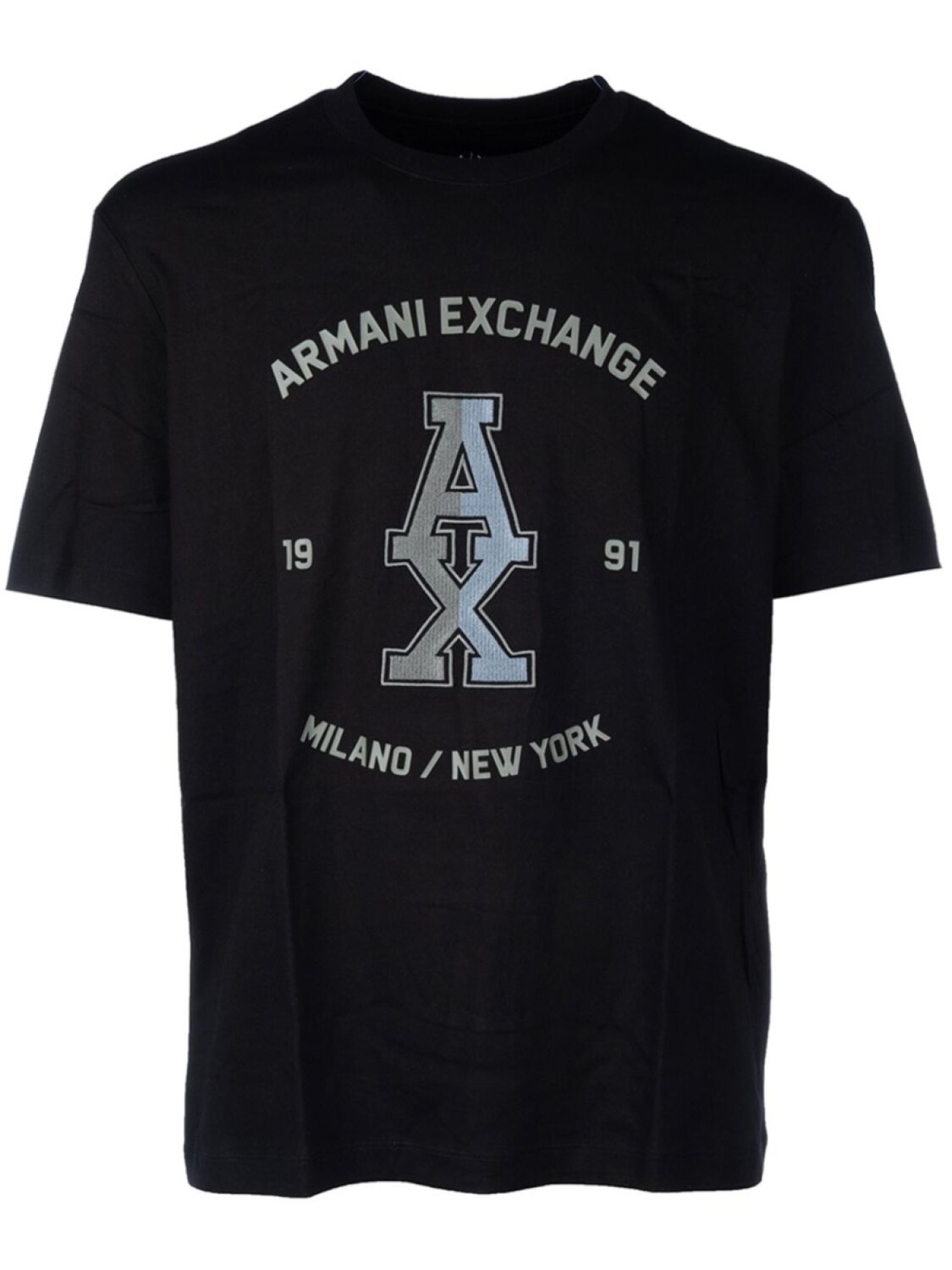 

Футболка с вышитым логотипом Armani Exchange, черный
