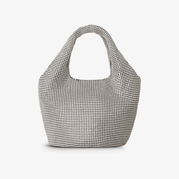 Плетеная сумка на плечо Willa By Malina, серебряный