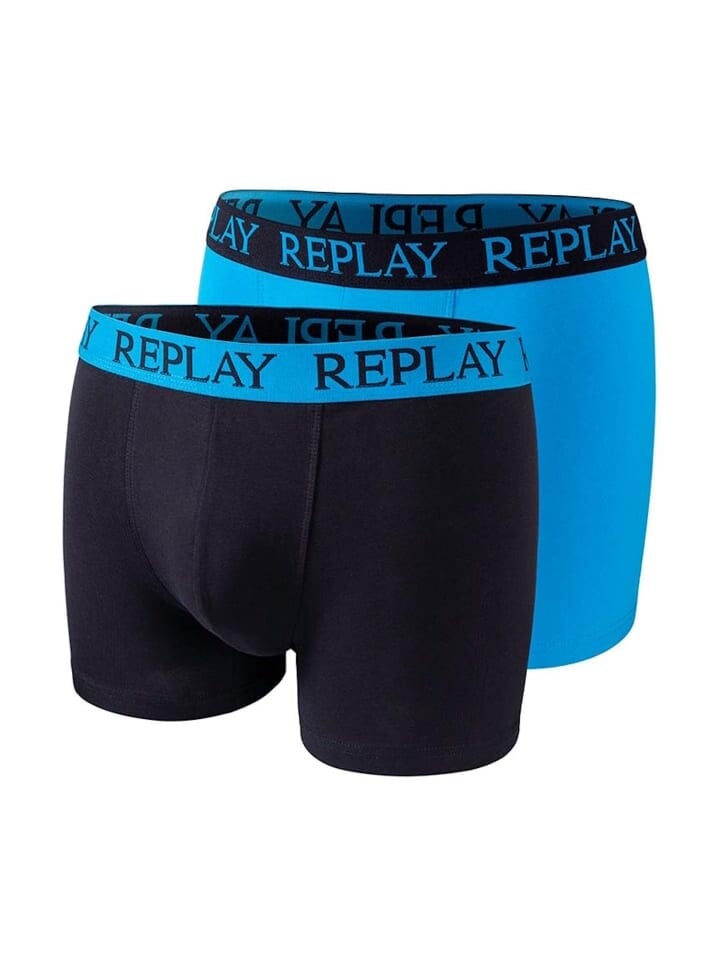 

Боксеры Replay Trunks 2er Pack, бирюзовый