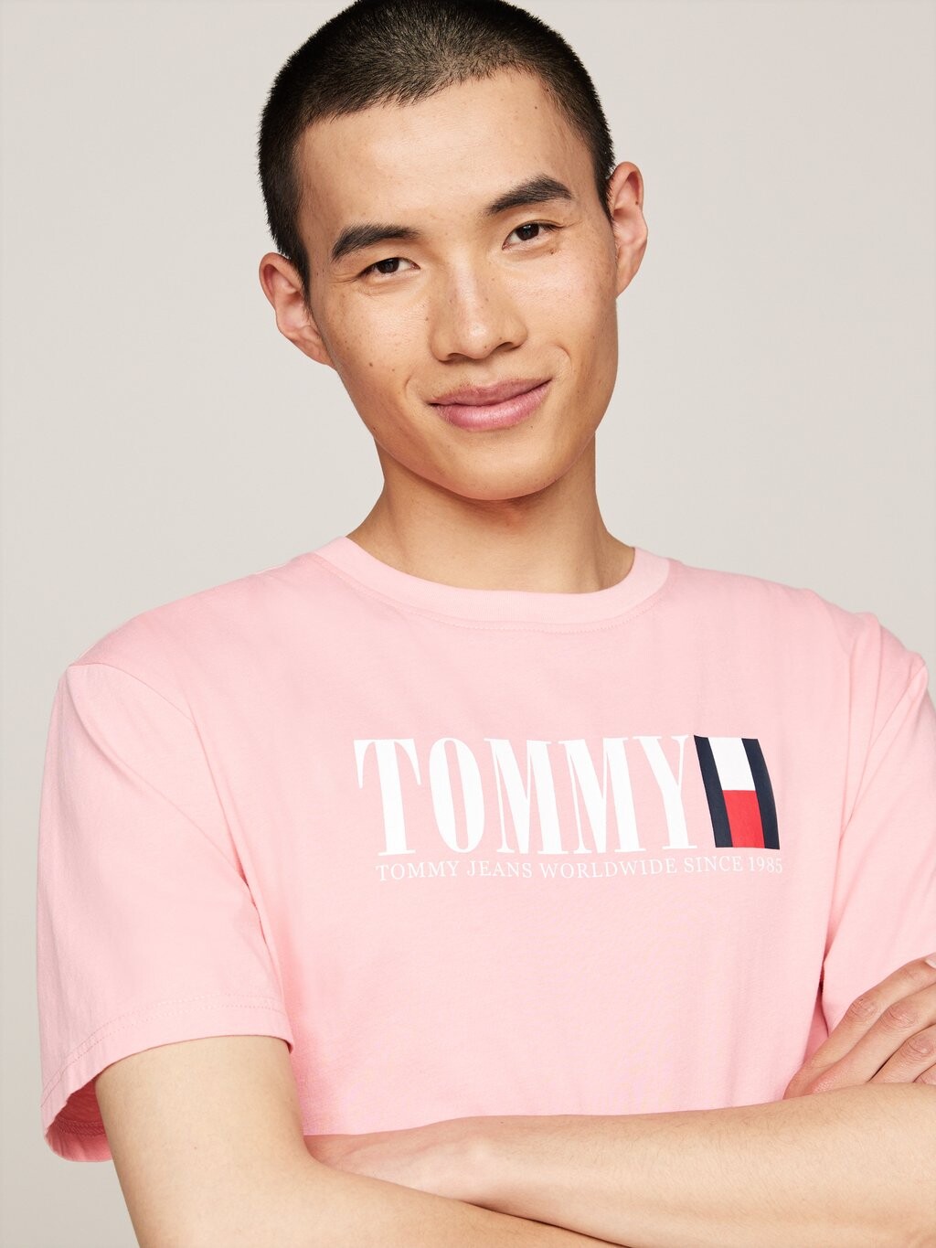 

Футболка с принтом FLAG Tommy Hilfiger, розовый