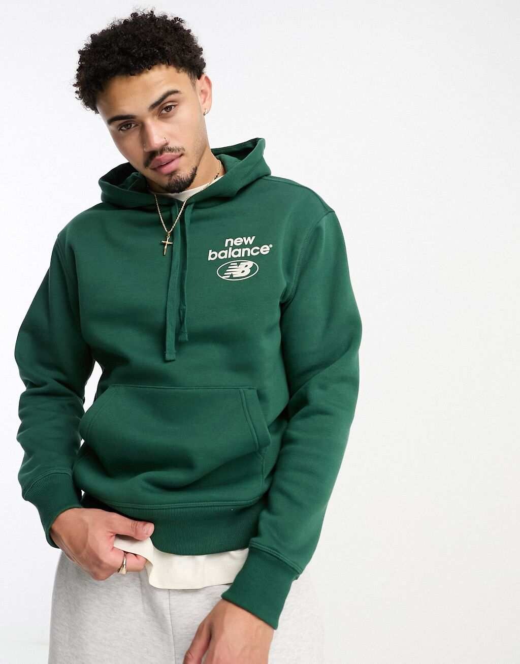 

Зеленая худи New Balance Essentials Novelty, Зеленый