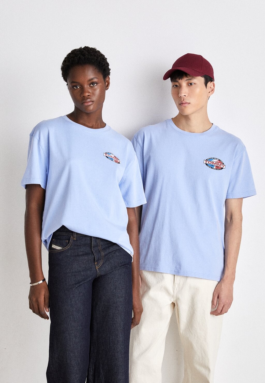

Футболка с принтом Tjm Reg Boardsports Palm Tee Ext Tommy Jeans, цвет moderate blue
