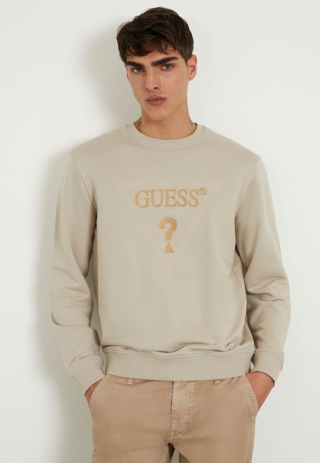 

Толстовка с капюшоном Guess, бежевый