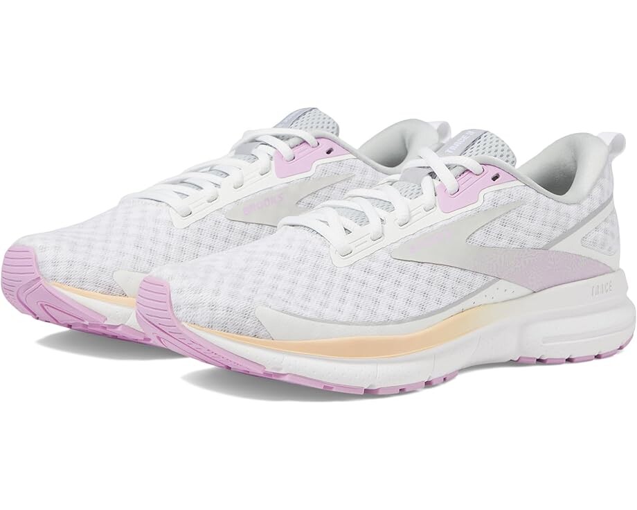 

Кроссовки Brooks Trace 3, цвет White/Orchid/Apricot