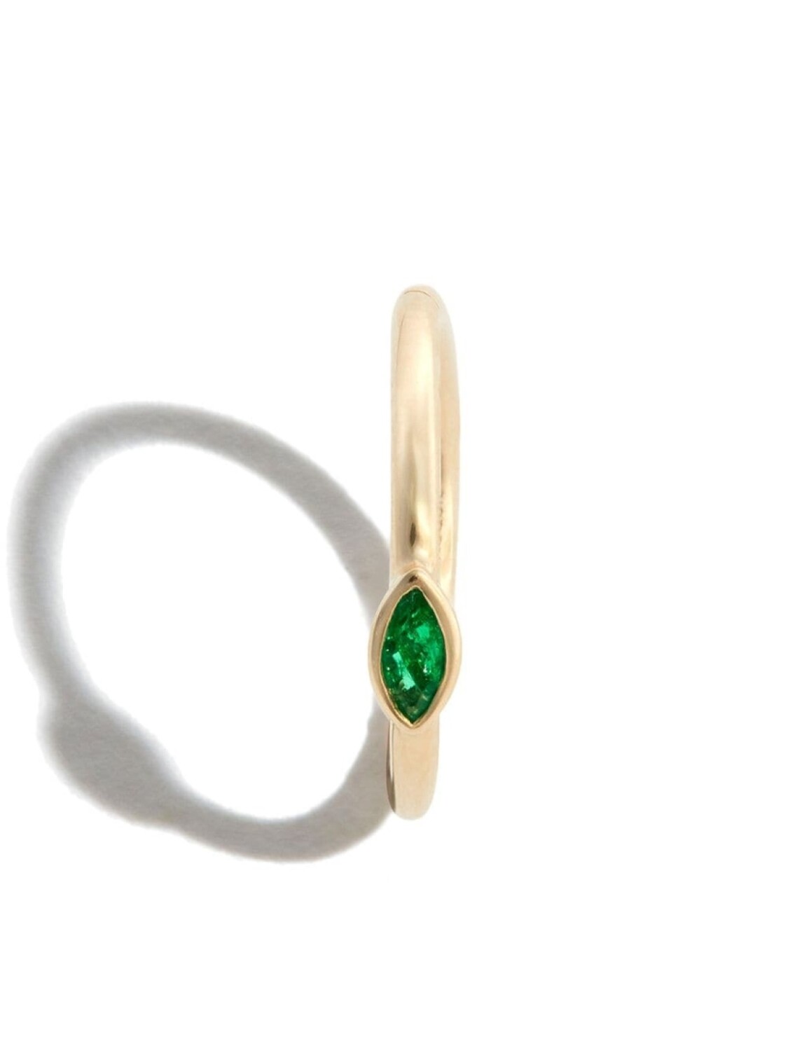 

Серьга-кольцо Marquise из желтого золота Jacquie Aiche, золотой