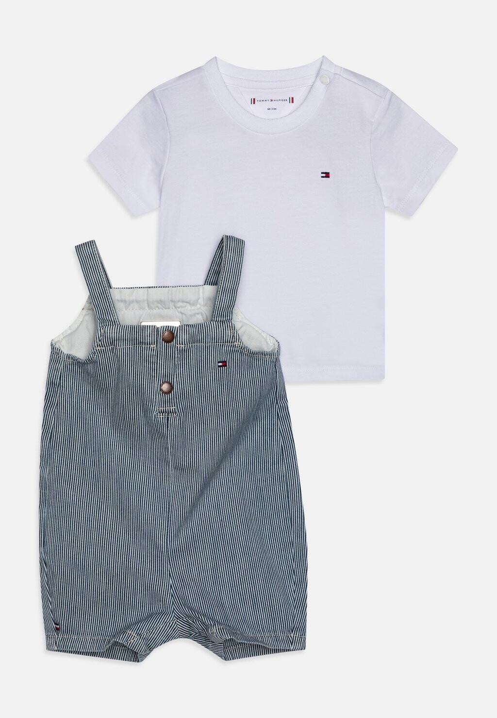 

Комбинезон BABY STRIPED DUNGAREE UNISEX SET Tommy Hilfiger, цвет light/blue denim