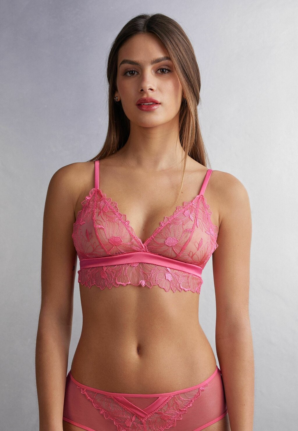 Бюстгальтер на косточках SWEET LIKE SUGAR Intimissimi, цвет shocking pink носки ganni butterfly lace цвет shocking pink