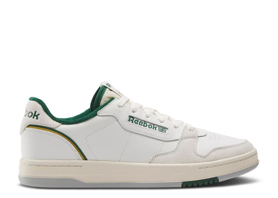 

Кроссовки Reebok Phase Court 'Chalk Dark Green', кремовый
