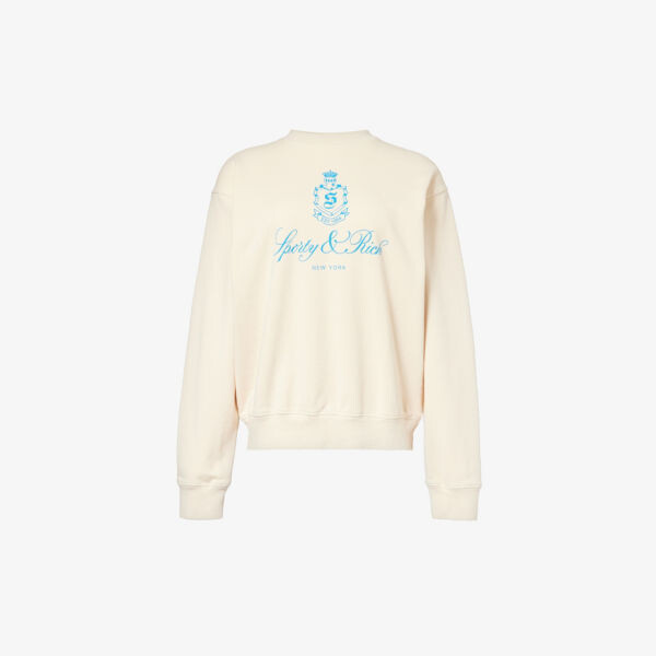 

Толстовка vendome с логотипом Sporty & Rich, бежевый