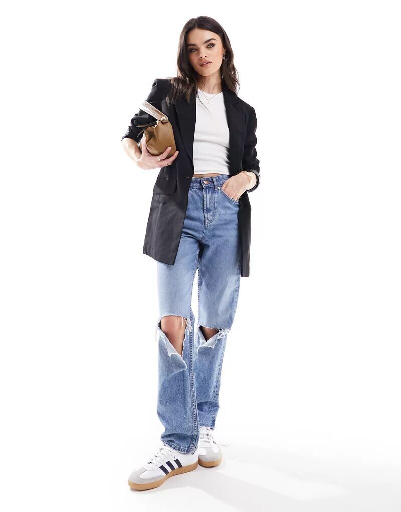 

Черный удлиненный пиджак ASOS New Perfect