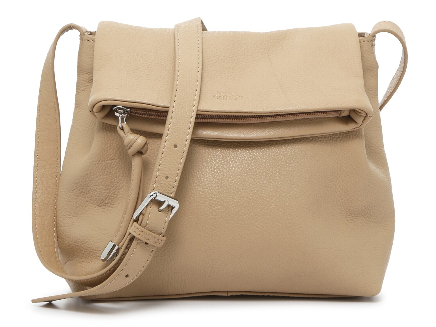 

Кожаная сумка через плечо Vince Camuto Ethel, бежевый