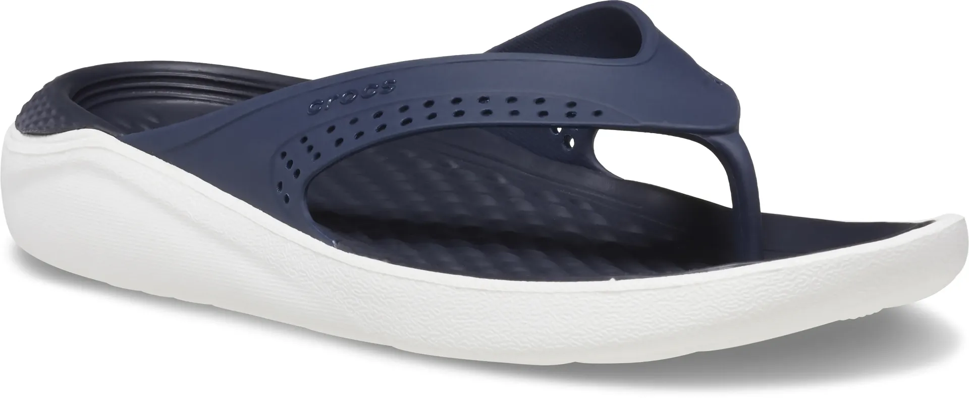 

Шлепанцы для купания Crocs "Literide Flip", летняя обувь, горки для бассейна, тапочки, с мягким носком, белый