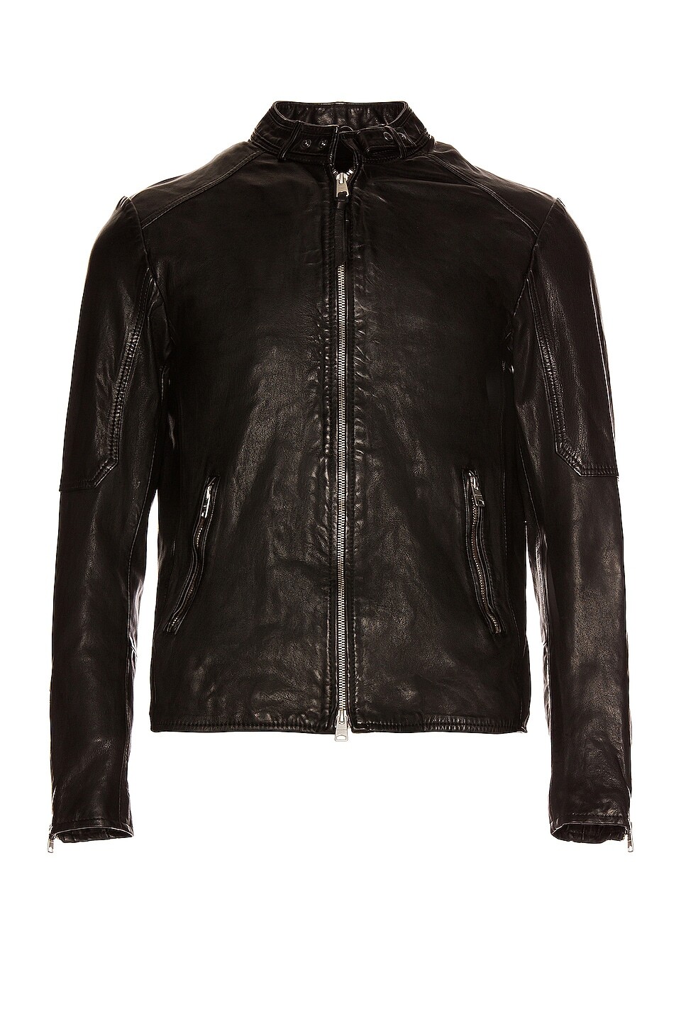 

Куртка ALLSAINTS Cora Leather, черный