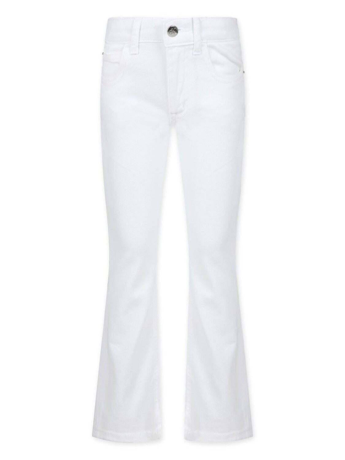 

Расклешенные джинсы средней посадки Calvin Klein Kids, белый