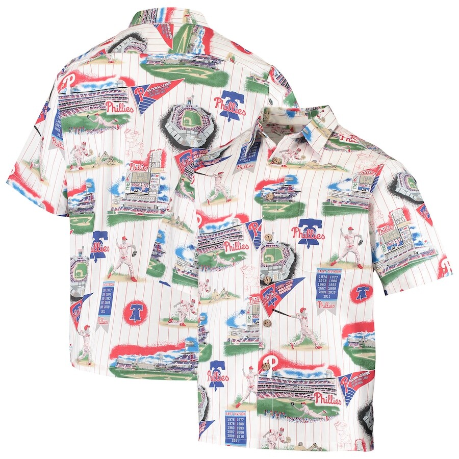 

Рубашка Reyn Spooner Philadelphia Phillies, белый