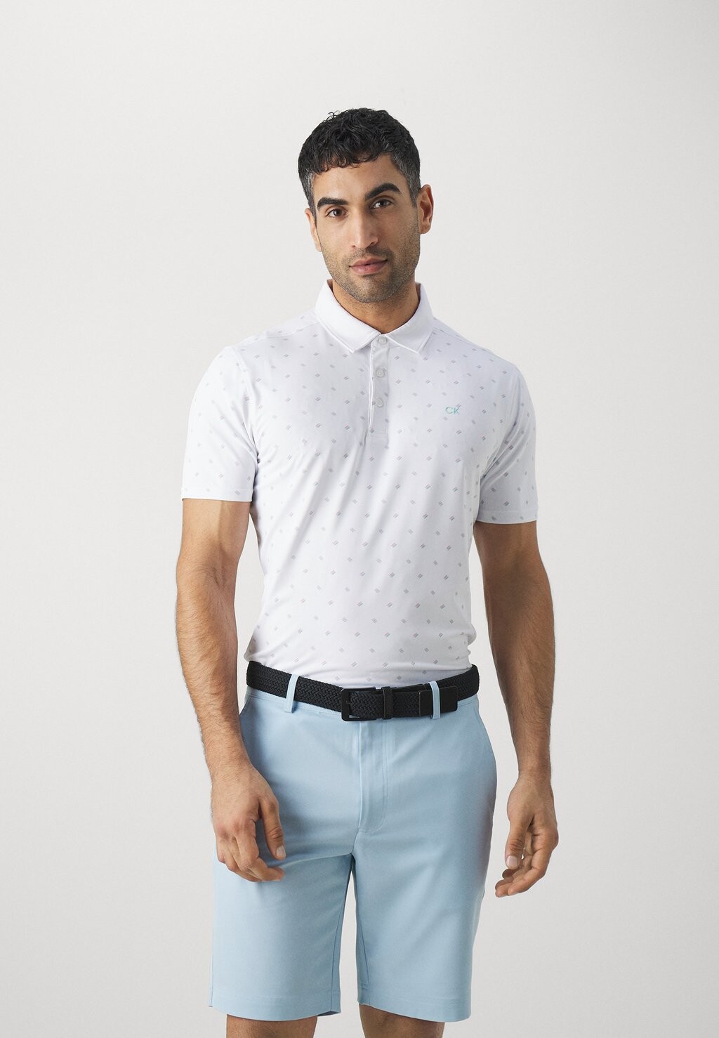 

Поло Treble Strike Print Calvin Klein, белый