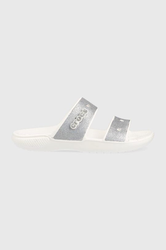 

Шлепанцы Classic Glitter II Sandal Crocs, серебро
