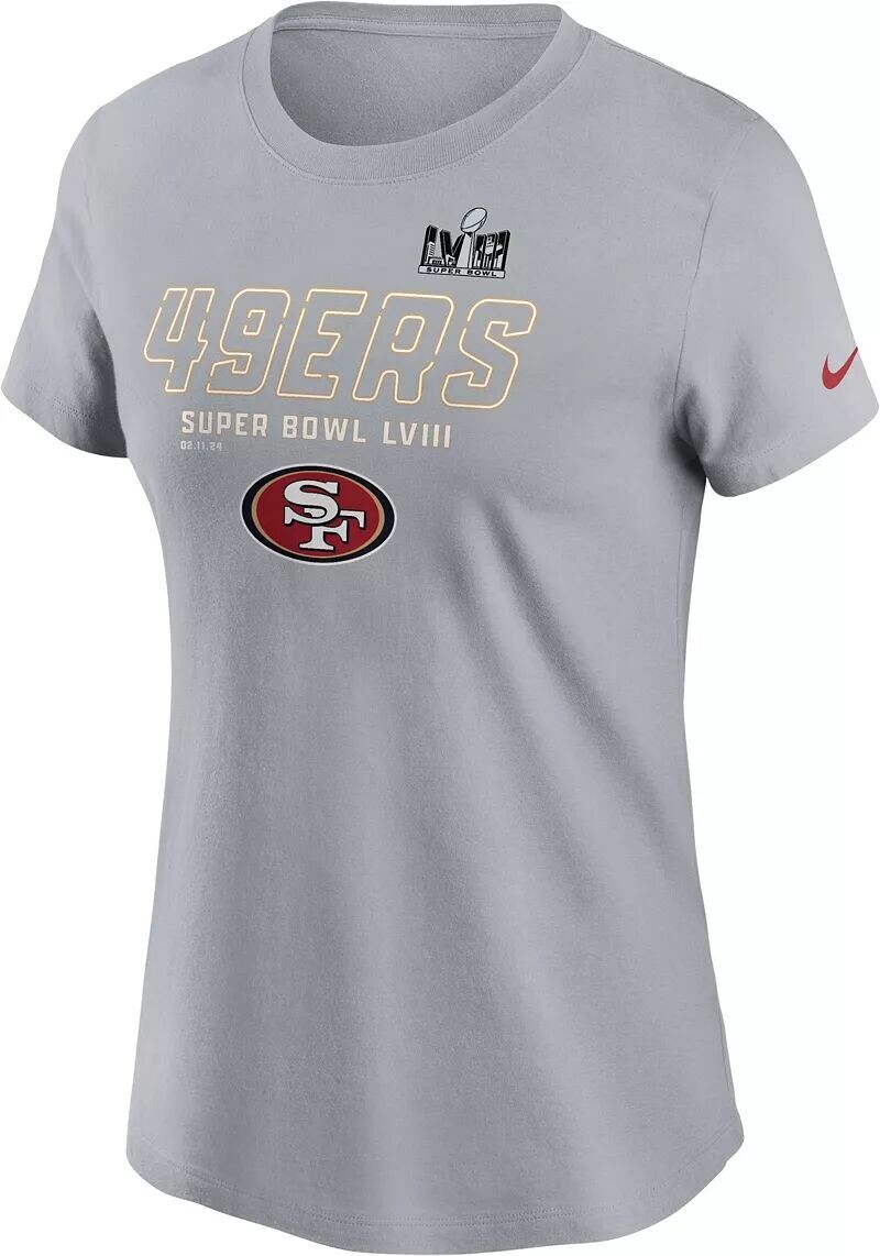 

Женская футболка Nike 2024 Super Bowl LVIII Bound San Francisco 49ers Iconic