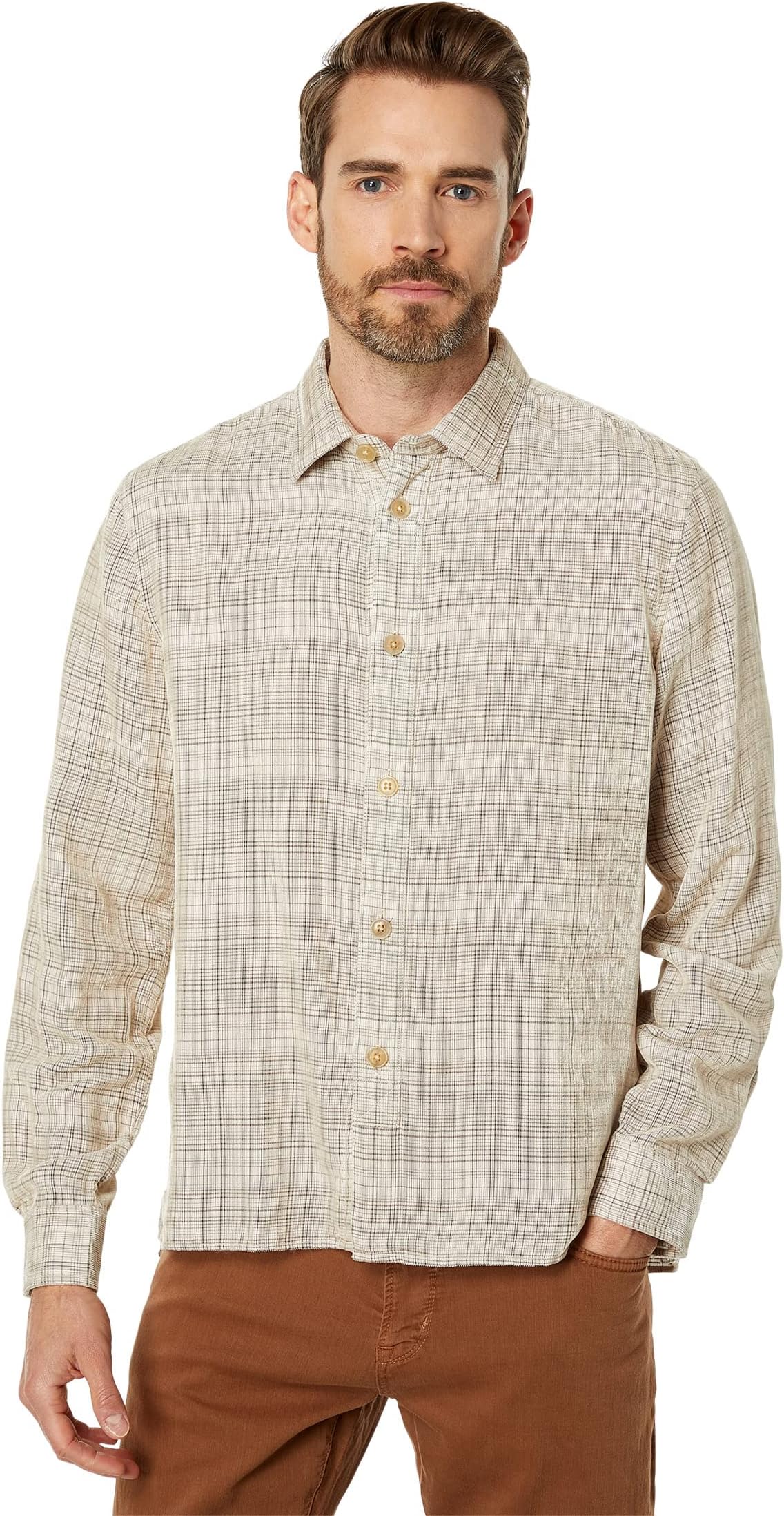 Верхняя рубашка с прямым низом W718Y3 John Varvatos, цвет Off-White зауженные брюки для отдыха off white john elliott