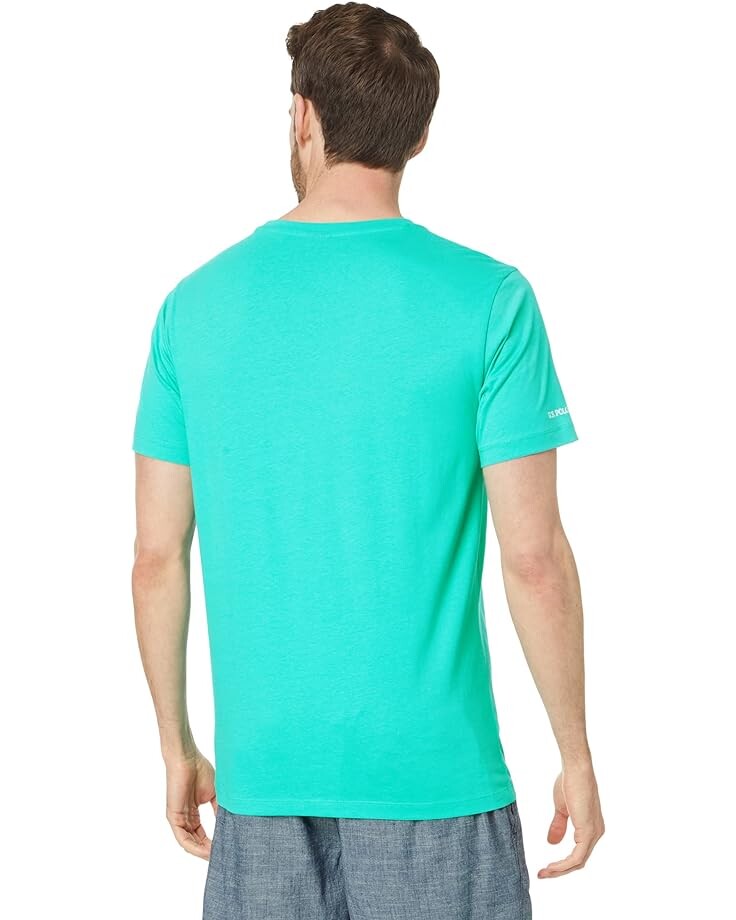 

Футболка U.S. POLO ASSN. Short Sleeve Crew Neck DHM Graphic Tee, цвет Pool Green