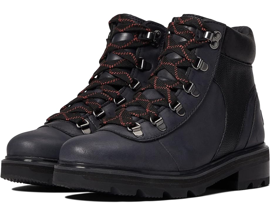Походные ботинки SOREL Lennox Hiker STKD Waterproof, цвет Black/Warp Red