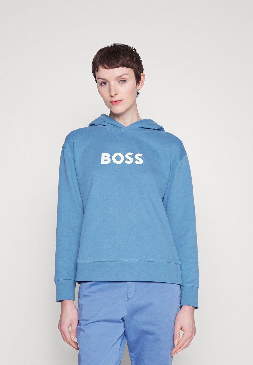 

Толстовка с капюшоном BOSS, синий