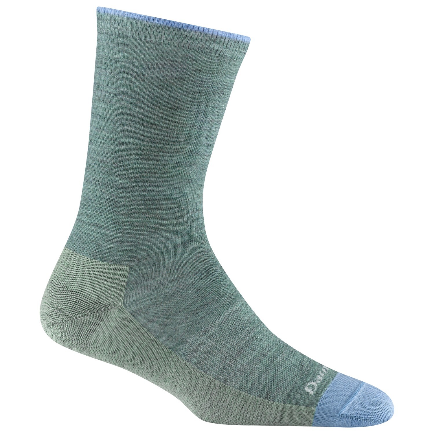 

Многофункциональные носки Darn Tough Women's Solid Basic Crew Lightweight, цвет Seafoam