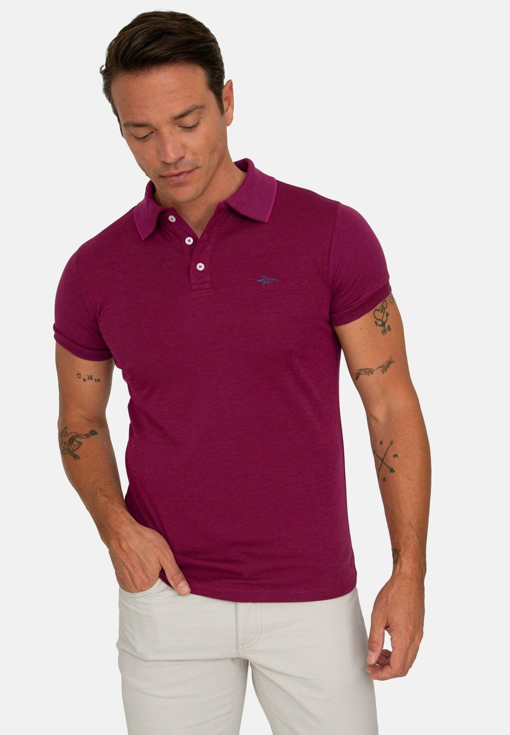 

Рубашка поло INTERLOK SHORT SLEEVE Jacey Quinn, цвет bordeaux
